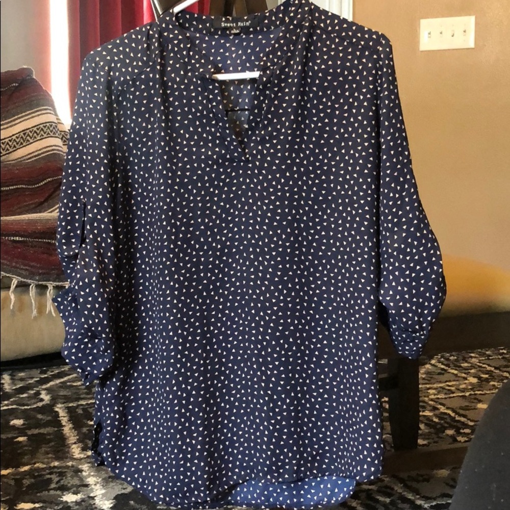 Navy blue blouse